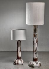 Thumbnail for Pair of ceramic floor lamps