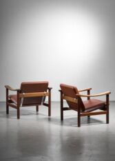 Gallery item 3 for Pair of Hans Wegner lounge chairs for Getama, Lounge Chairs, Denmark, 1950s