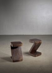 Gallery item 3 for Pair of Zanine Caldas Z stools, Stools, Brazil, 1970s