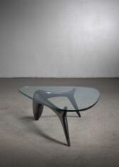 Gallery item 3 for American Craft coffee table with glass top, Coffee tables, United States, 1950s