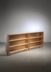 Gallery item 2 for Pair of wooden bookcases, Shelves, Sweden, 1930s