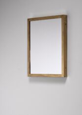 Thumbnail for Rectangular brass wall mirror