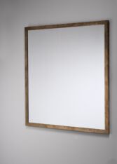 Thumbnail for Square brass wall mirror