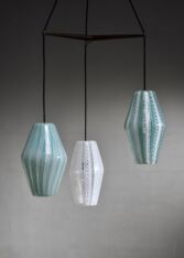 Gallery item 2 for Paolo Venini Murano glass pendant suite, Chandeliers & Pendants, Italy, 1950s