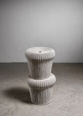 Gallery item 2 for Egon Eiermann pair of rattan E14 stools, Stools, Germany, 1950s