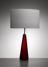 Thumbnail for Vistosi red glass table lamp