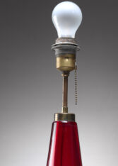 Gallery item 3 for Vistosi red glass table lamp, Table Lamps, Italy, 1950s