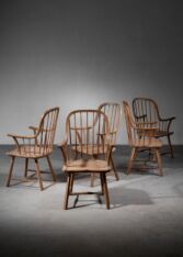 Gallery item 4 for Set of 5 spindle Windsor chairs, Side Chairs, Denmark, 1930s