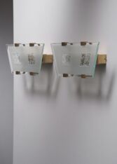 Thumbnail for Pair of Max Ingrand wall lamps for Fontana Arte