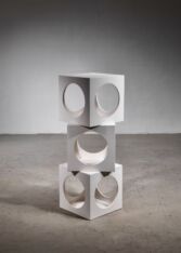 Gallery item 4 for Set of 3 white cube side tables, Side Tables, United Kingdom, 1960s