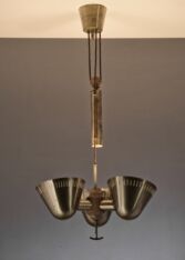 Gallery item 4 for Harald Notini chandelier for Böhlmarks, Chandeliers & Pendants, Sweden, 1940s
