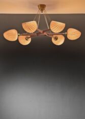 Gallery item 2 for Hans Bergström chandelier for Ateljé Lyktan, Chandeliers & Pendants, Sweden, 1950s