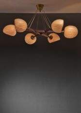 Gallery item 4 for Hans Bergström chandelier for Ateljé Lyktan, Chandeliers & Pendants, Sweden, 1950s
