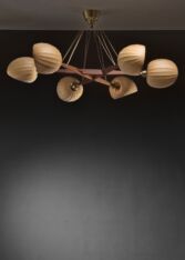 Gallery item 3 for Hans Bergström chandelier for Ateljé Lyktan, Chandeliers & Pendants, Sweden, 1950s