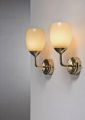Gallery item 2 for Pair of Paavo Tynell wall lamps, Wall lamps, Finland, 1950s