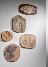 Thumbnail for Set of 5 Les 2 Potiers ceramic wall plates