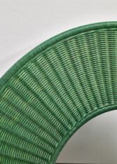 Gallery item 2 for Green cane wall mirror, Mirrors, 1950s