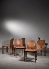 Thumbnail for Set of 6 Afra & Tobia Scarpa dining chairs
