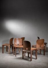 Gallery item 2 for Set of 6 Afra & Tobia Scarpa dining chairs, Dining chairs, Italy, 1960s