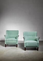 Gallery item 4 for Danish pair of lounge chairs, Lounge Chairs, Denmark, 1940s