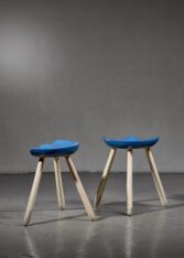 Gallery item 3 for Pair of Arne Hovmand-Olsen tripod stools, Stools, Denmark, 1950s