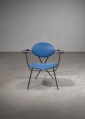 Gallery item 3 for Blue Joseph Cicchelli Chair for Reilly Wolf, Lounge Chairs, United States, 1950s
