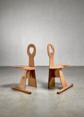 Thumbnail for Pair of Max Gottschalk maple and plywood chairs