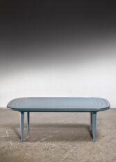Thumbnail for Oval coffee table with glass top