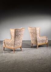Gallery item 2 for Pair of birch wingback armchairs, Lounge Chairs, Sweden, 1940s