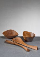 Thumbnail for Set of 4 Emil Milan walnut pieces