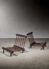 Thumbnail for Pair 'chauffeuse' lounge chairs