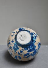 Gallery item 2 for Brown and blue ceramic vase, Ceramics, France, 1950s