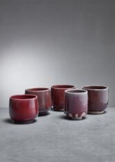 Thumbnail for Set of 5 Rolf Palm ceramic vases