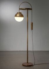 Gallery item 2 for Height-adjustable brass floor lamp, Floor Lamps, Austria, 1930s