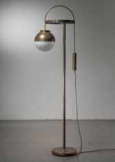 Thumbnail for Height-adjustable brass floor lamp