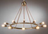 Gallery item 2 for Kalmar brass ring chandelier, Chandeliers & Pendants, Austria, 1930s