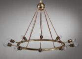Thumbnail for Kalmar brass ring chandelier