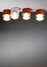 Gallery item 2 for Joe Colombo set of 3 wall lamps, Flush mounts, Italy, 1960s