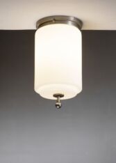 Gallery item 2 for Cylindrical opaline ceiling lamp, Flush mounts, Sweden, 1930s