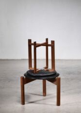 Gallery item 2 for Pair of Osten & Uno Kristiansson stools for Luxus, Stools, Sweden, 1960s