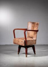 Gallery item 3 for Leon Jallot swiveling desk chair, Side Chairs, France, 1930s
