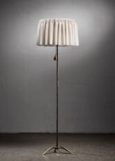 Thumbnail for Brass tripod floor lamp