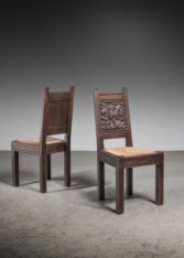 Gallery item 4 for Pair of Joseph Savina dining chairs, Dining chairs, France, 1940s