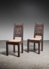 Gallery item 2 for Pair of Joseph Savina dining chairs, Dining chairs, France, 1940s