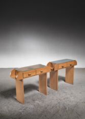 Gallery item 2 for Pair of nightstands with glass top, Side Tables, Sweden, 1940s