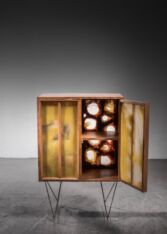 Gallery item 3 for Gene Caples painted fiber cabinet, Cabinets, United States, 1960s