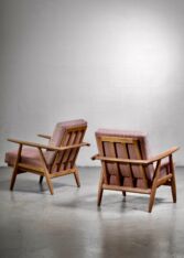 Gallery item 4 for Pair of Hans Wegner GE-240 chairs, Lounge Chairs, Denmark, 1950s