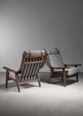Gallery item 2 for Pair of Hans Wegner oak lounge chairs, Lounge Chairs, Denmark, 1970s