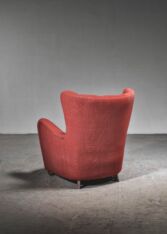 Gallery item 2 for Danish highback easy chair, Lounge Chairs, Denmark, 1940s