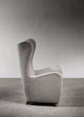 Gallery item 3 for Fritz Hansen wingback lounge chair, Lounge Chairs, Denmark, 1940s
